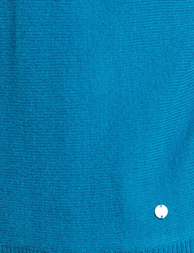 Pull manches longues bleu canard femme