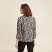 Veste cintr&eacute;e col ch&acirc;le noir femme