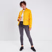 Doudoune droite jaune or femme
