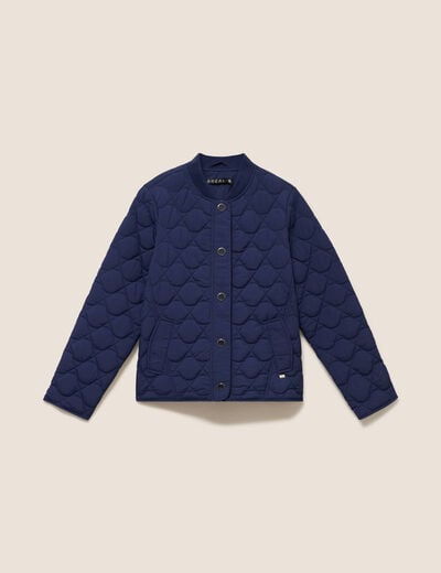 Doudoune l&eacute;g&egrave;re matelass&eacute;e bleu marine femme