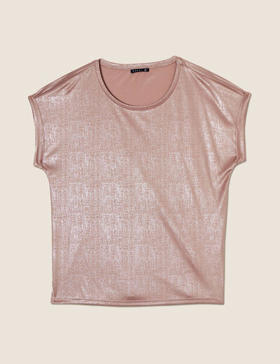 T-shirt manches courtes taupe femme