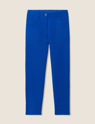 Pantalon urbain 7/8ème bleu electrique femme