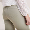 Pantalon léger taille haute long vert clair femme