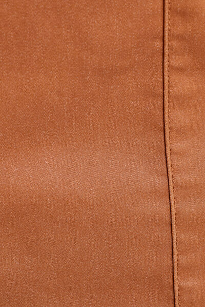 Jupe droite marron femme