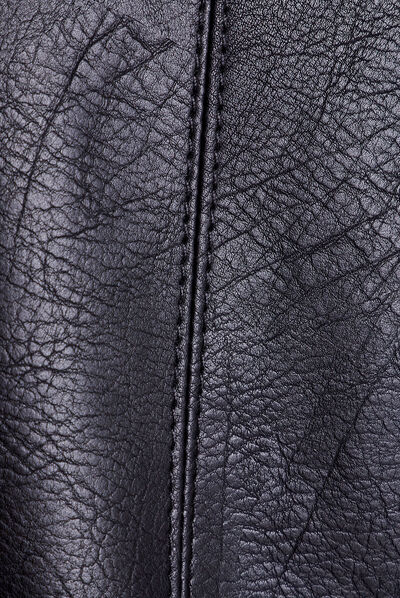 Veste esprit perfecto cintrée noir femme