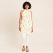 Foulard ou Par&eacute;o jaune pastel femme