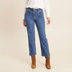 Jean large 7/8ème taille haute denim stone femme