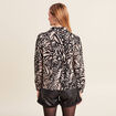 Blouse manches longues marron clair femme