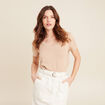 T-shirt manches courtes sable femme