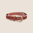Ceinture suédine vieux rose femme