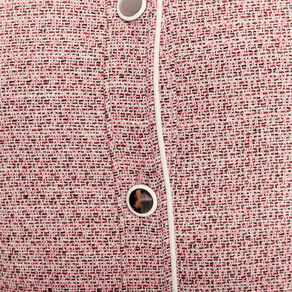 Veste droite boutonnée rose clair femme