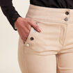 Jean bootcut taille haute sable femme