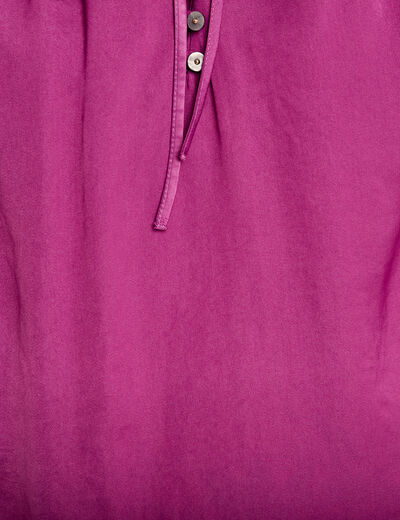 Blouse manches courtes violet femme