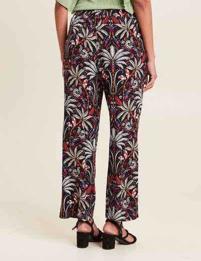 Pantalon flou noir femme