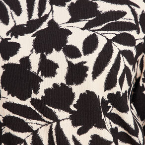 Blouse manches 3/4 noir femme