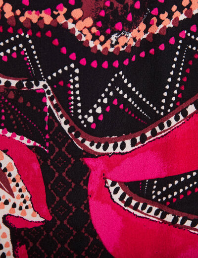 Blouse manches courtes noir femme