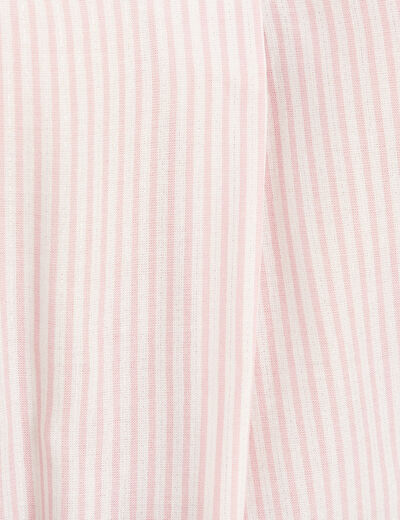 blouse fluide manches 3/4 rose femme