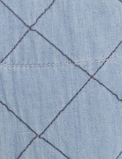 Surchemise manches longues denim double stone femme