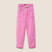 Jean coupe mom 7/8&egrave;me rose fushia femme