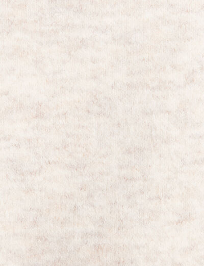 Pull sans manches col chemise beige femme
