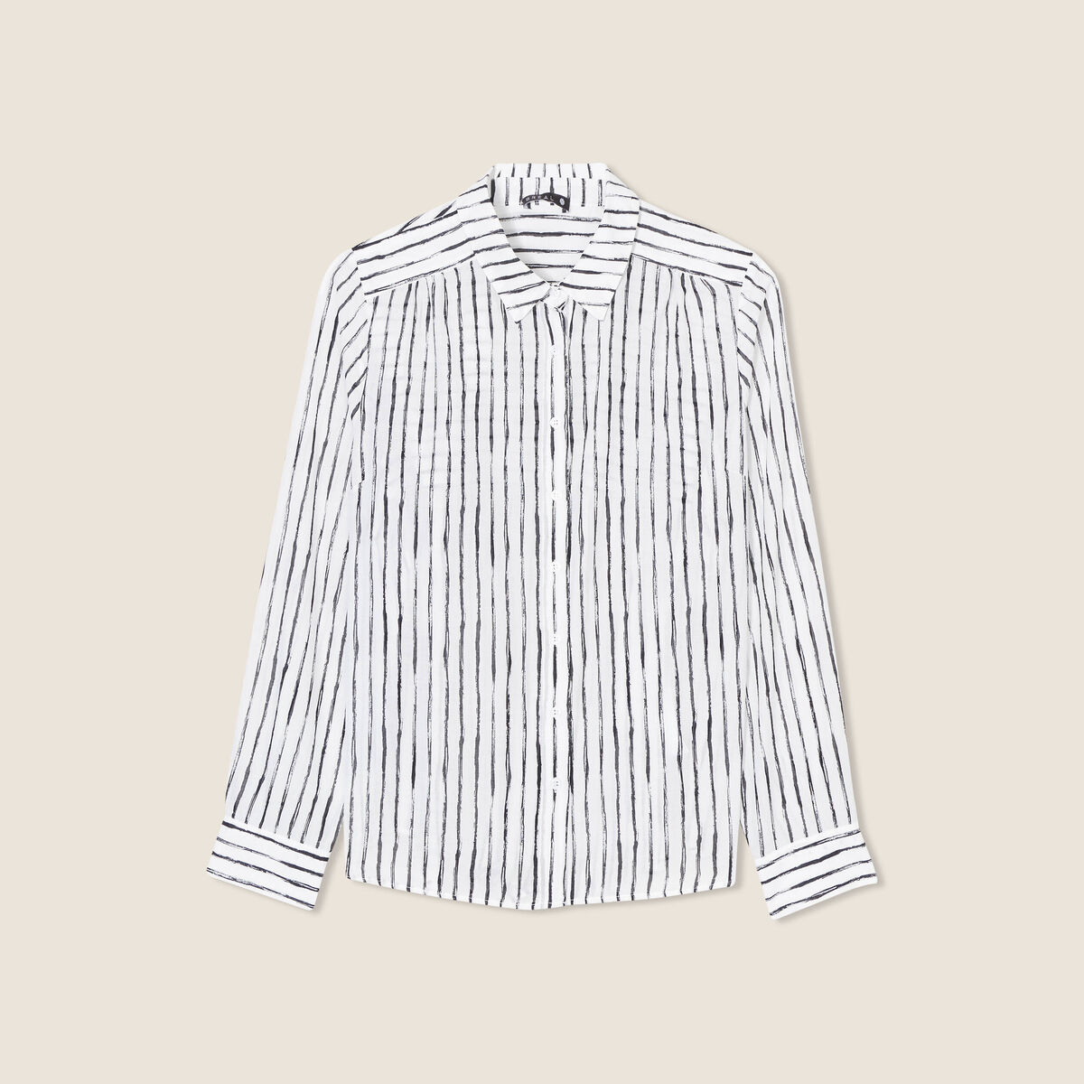Chemise manches longues blanc femme