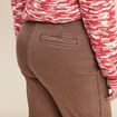 Pantalon large ceinturé 7/8ème bordeaux femme