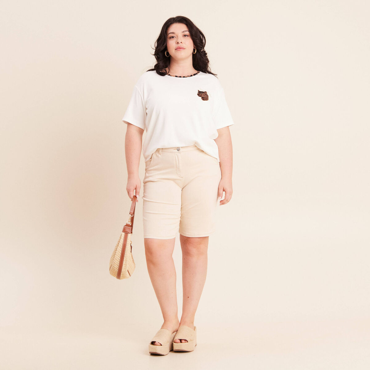 Pantalon magique le l&eacute;ger ivoire femme