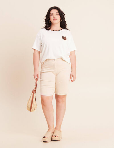 Pantalon magique le l&eacute;ger ivoire femme