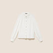 Chemise fluide manches longues ecru femme