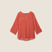Blouse manches 3/4 vieux rose femme