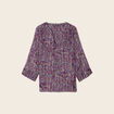 Blouse manches 3/4 multicolore femme