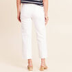 Jean coupe large 7/8&egrave;me blanc femme