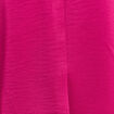 Blouse manches 3/4 satin rose fushia femme