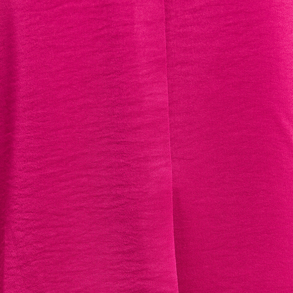 Blouse manches 3/4 satin rose fushia femme
