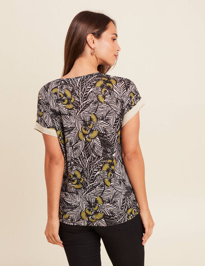 T-shirt manches courtes vert femme