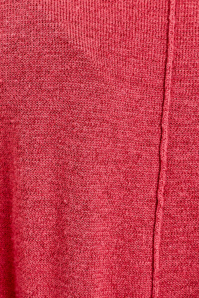 Pull manches longues rose framboise femme