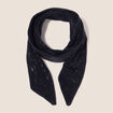 &Eacute;tole fluide avec strass noir femme