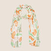 Foulard fils métallisés vert femme