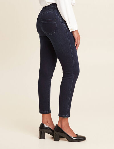 Jean ajusté 7/8ème denim brut femme