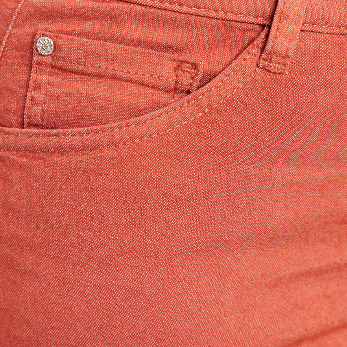 Pantalon léger taille standard 7/8ème vieux rose femme