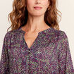 Blouse manches 3/4 multicolore femme