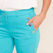 Bermuda ajust&eacute; taille standard vert turquoise femme