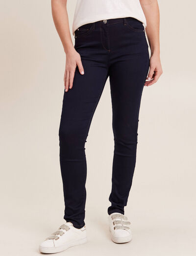 Jean magique Le L&eacute;ger coupe ajust&eacute;e long denim brut femme