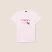 T-shirt manches courtes rose femme