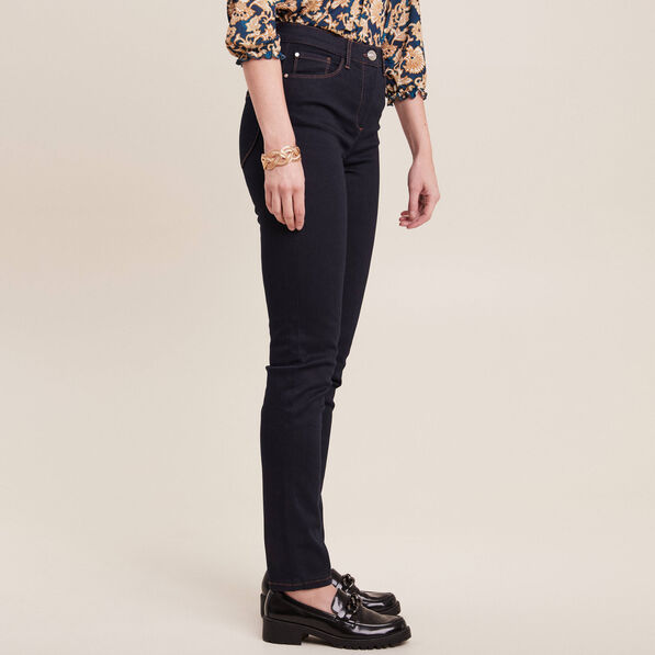 jean magique ajuste taille standard denim brut femme Jean magique ajusté taille standard denim brut femme