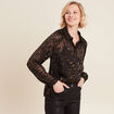 Chemise manches longues vert kaki femme