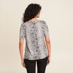 T-shirt manches courtes ivoire femme