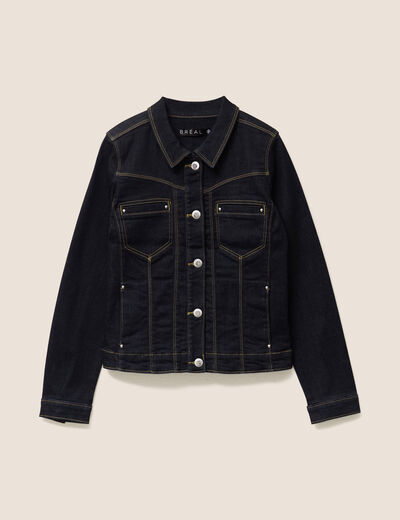 Veste denim brut femme