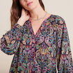 Blouse manches longues multicolore femme