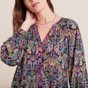 blouse manches longues multicolore femme Blouse manches longues multicolore femme